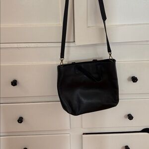 Madewell Black Leather Shoulder Bag